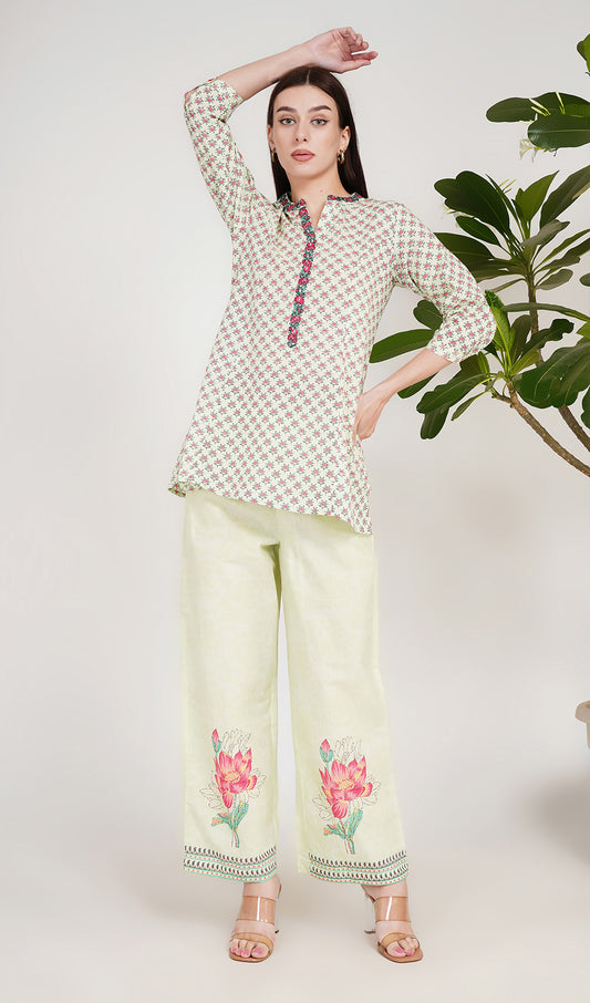 Lotus Light Honey Dew Kurta Set