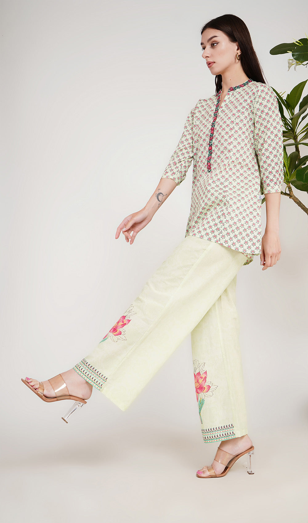 Lotus Light Honey Dew Kurta Set