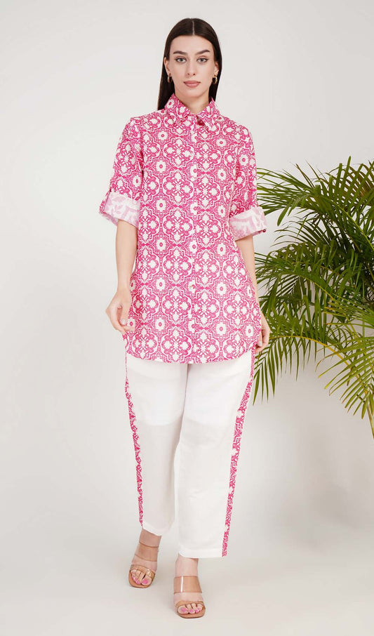 Dahlia Delight Fucshia Co-ord Set