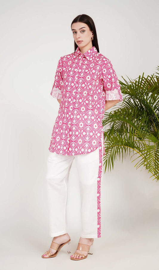 Dahlia Delight Fucshia Co-ord Set