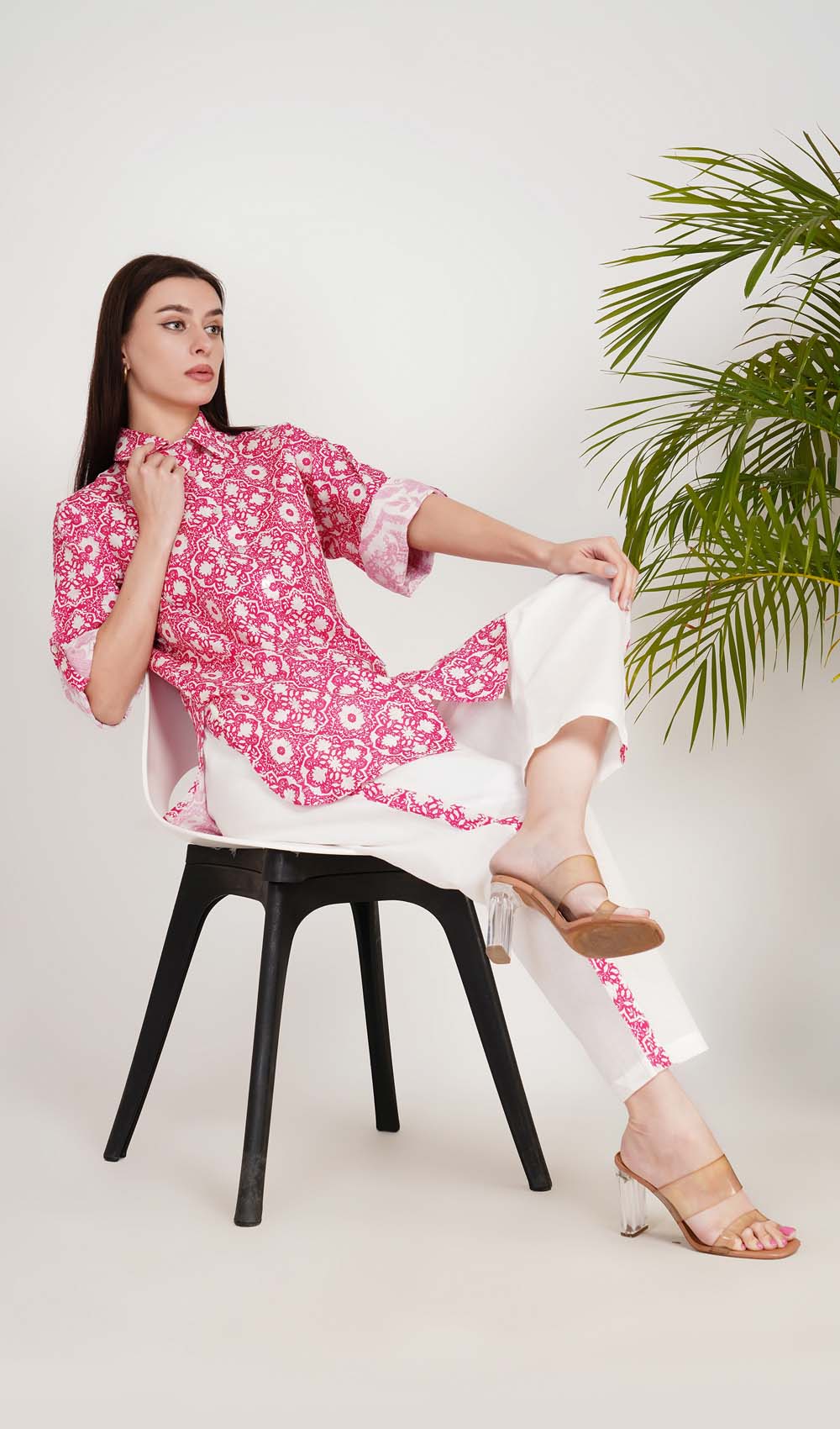 Dahlia Delight Fucshia Co-ord Set