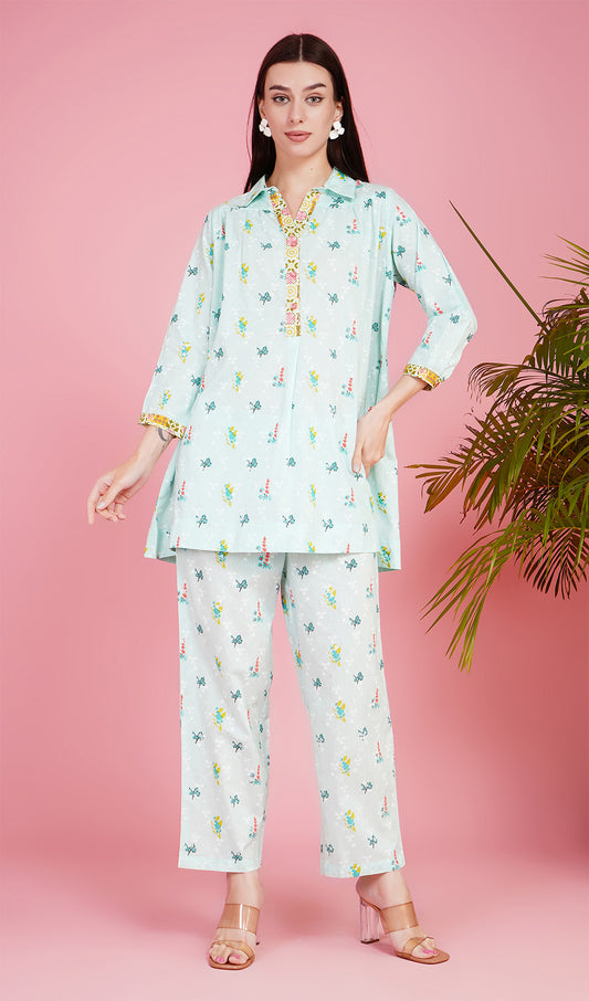 Oak Opulence Mint Co-ord Set