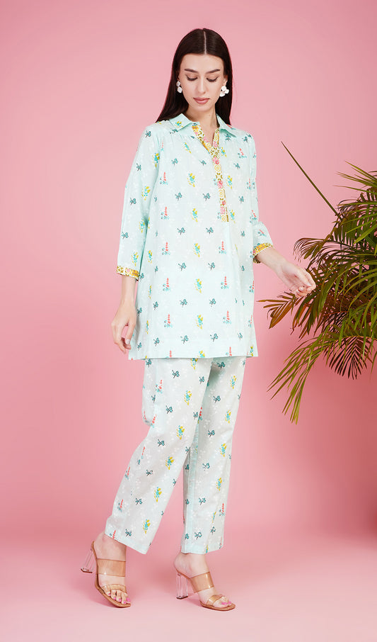 Oak Opulence Mint Co-ord Set