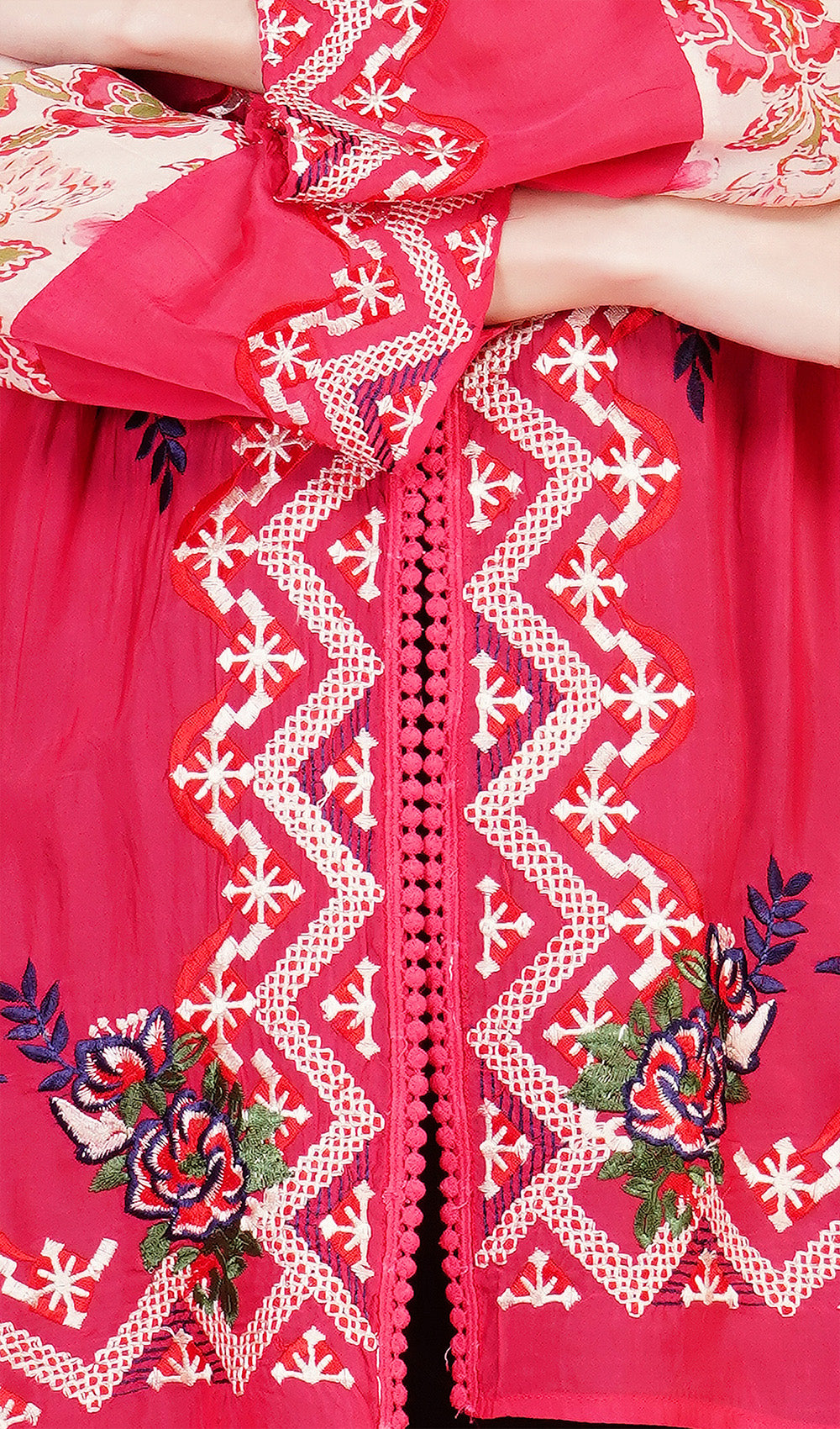 Tea Leaf Tranquility Red Shrug