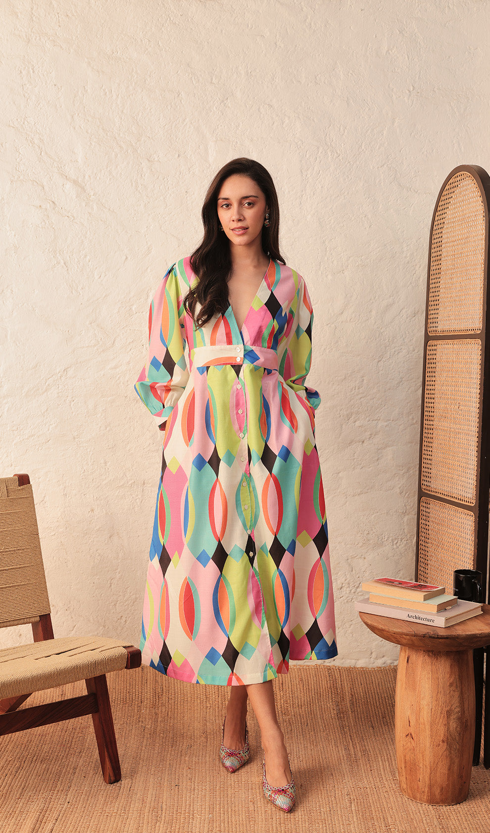 Vivid Vision Bora  Midi Dress