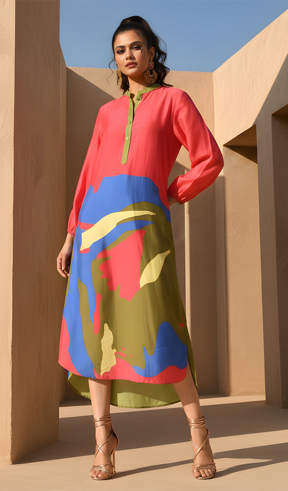 Freesia Flair Fuchsia Dress