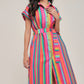 Corfu Colors Midi Shirt Dress