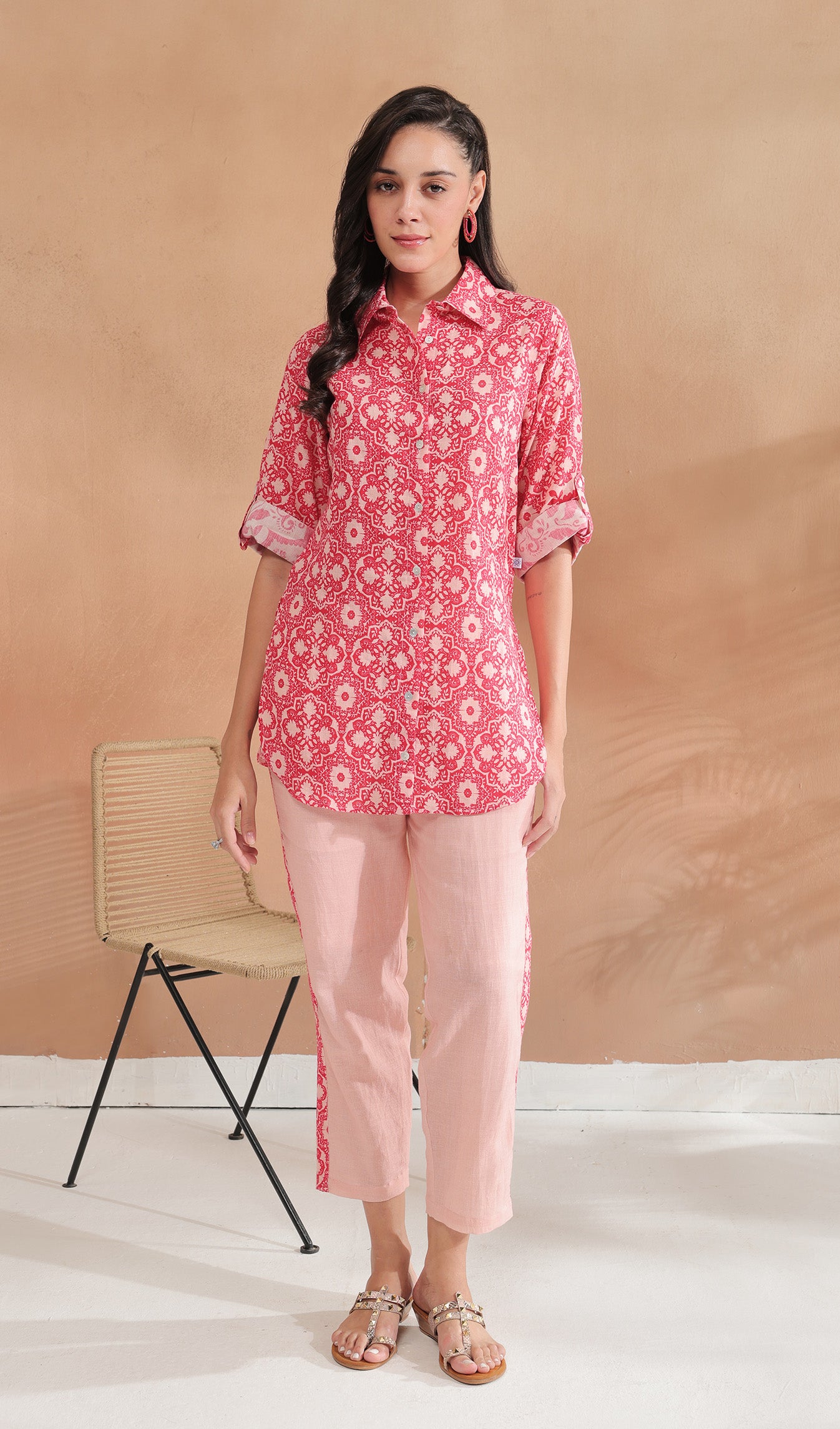 Dahlia Delight Red Co-ord Set