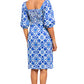 Marble Mosaic Midi Dress