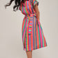 Corfu Colors Midi Shirt Dress