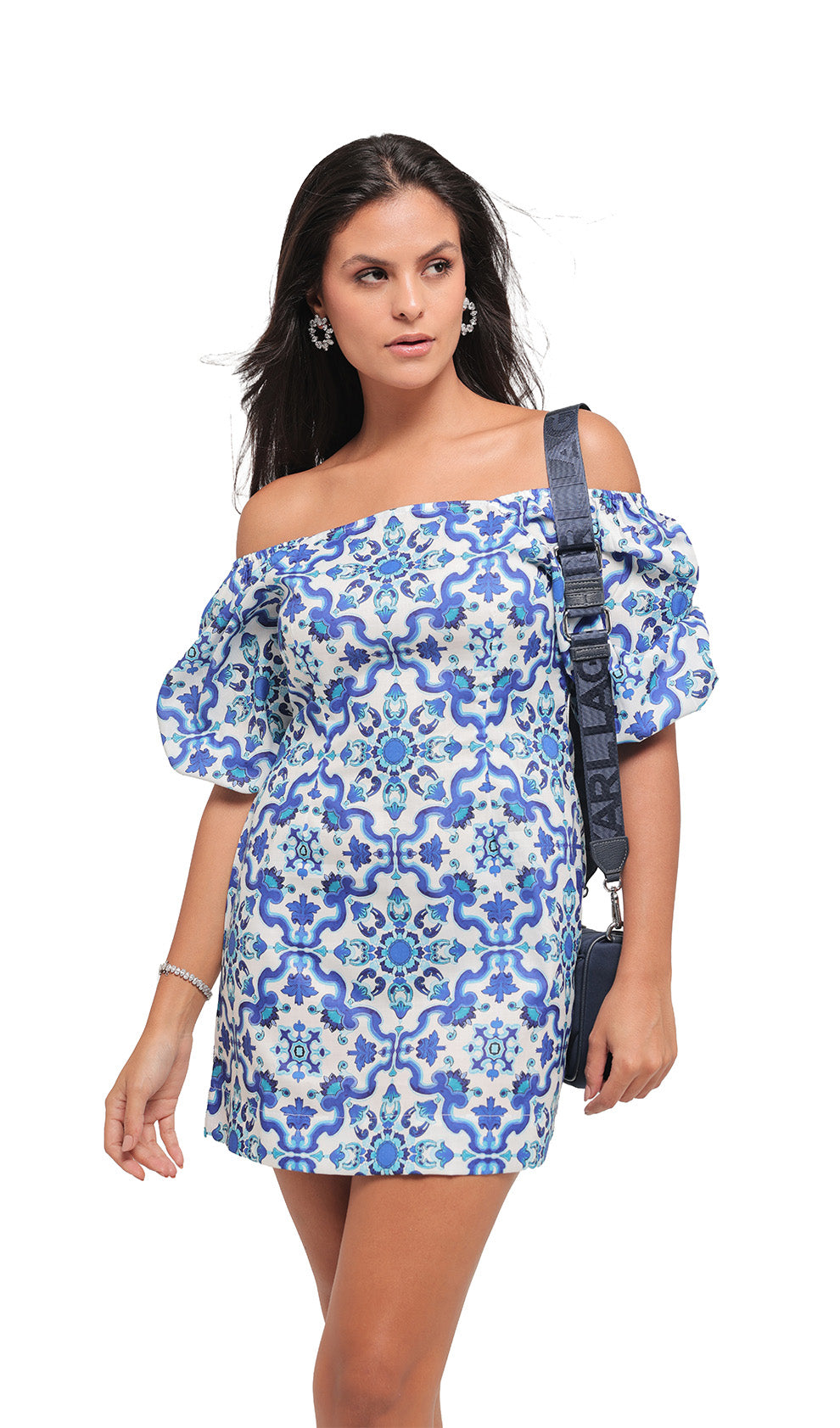 Marble Mosaic Short Dress