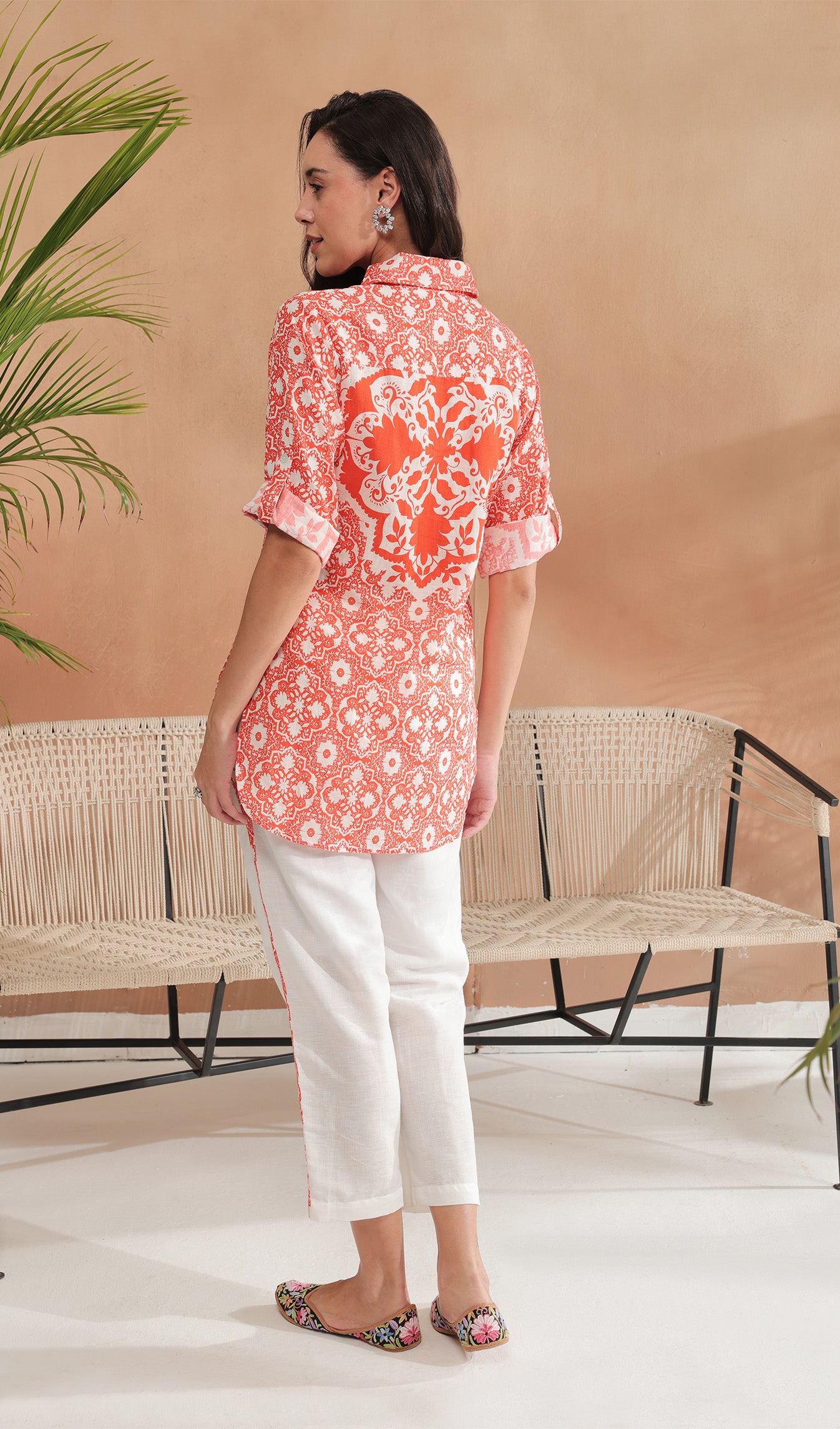 Dahlia Delight Orange Co-ord Set
