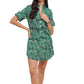 Golden Leaves Shirt Dress