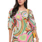 Swirl Lagoon Short Dress