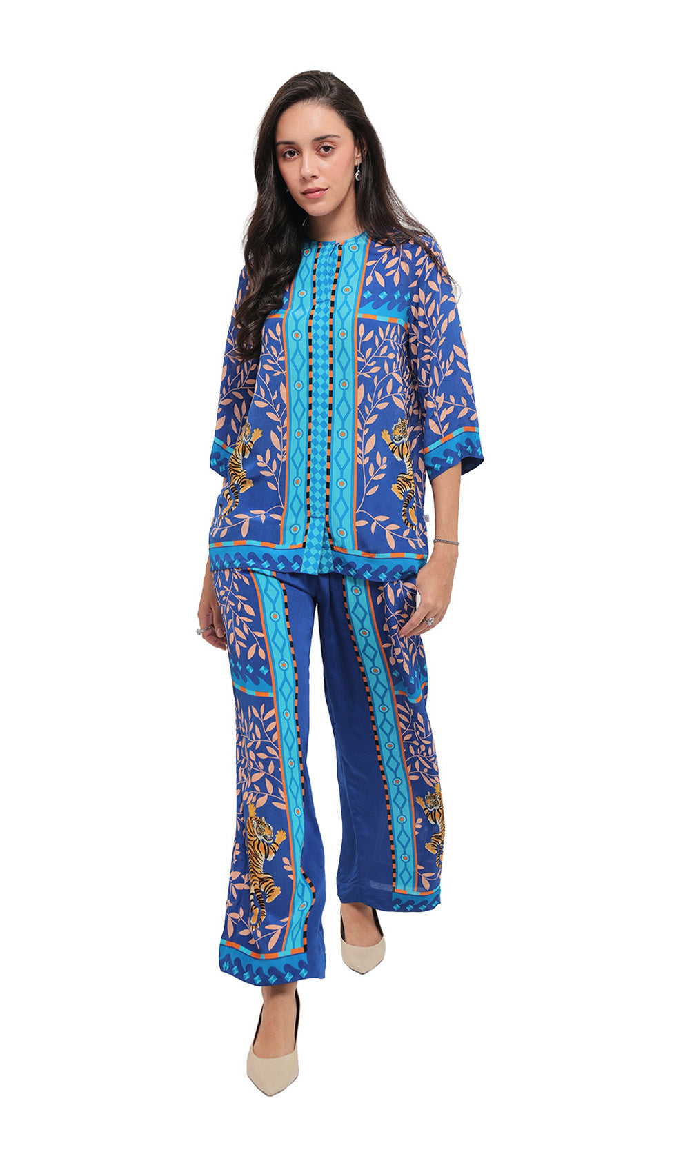 Gardenia Grace Blue Co-ord Set