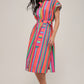 Corfu Colors Midi Shirt Dress