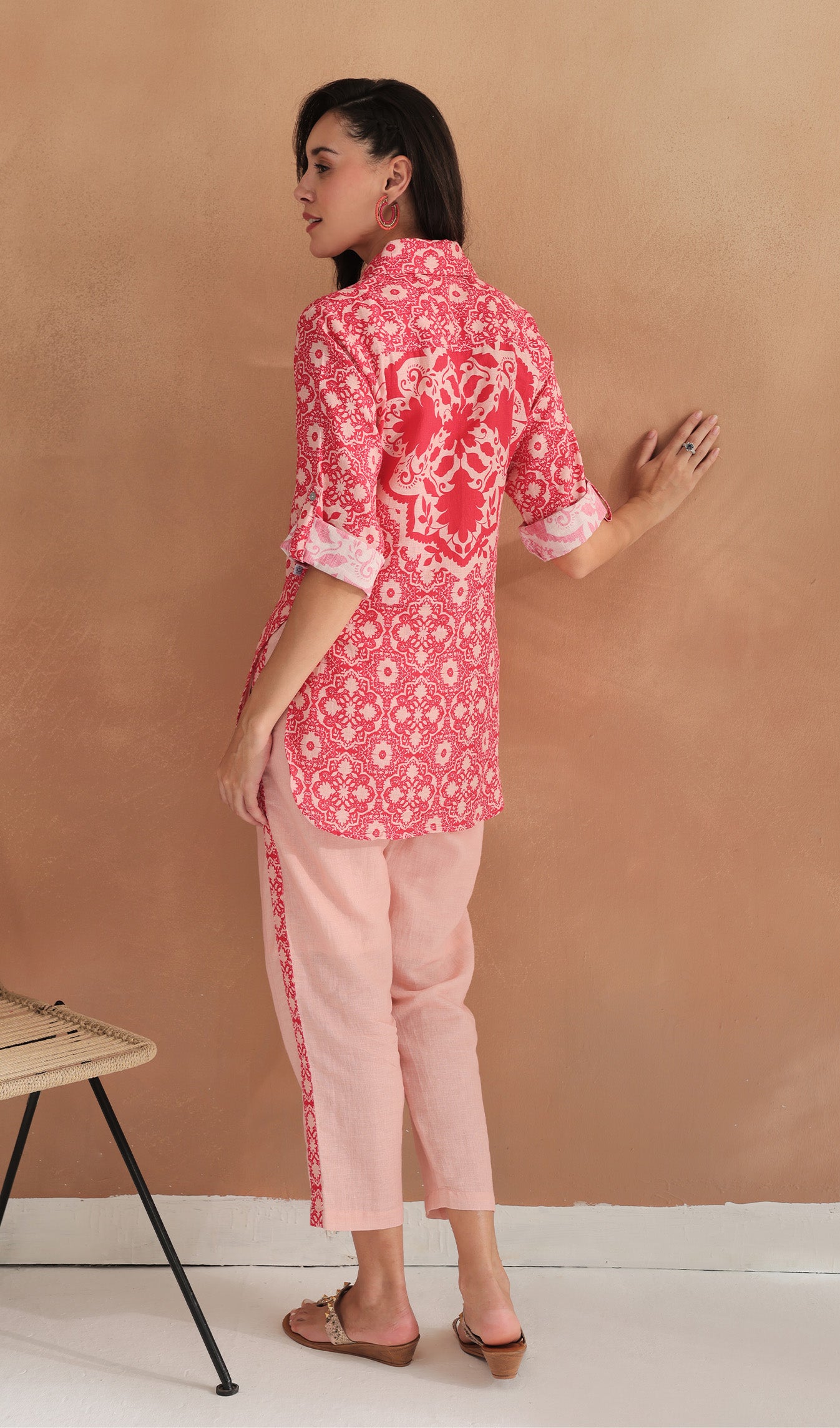 Dahlia Delight Red Co-ord Set