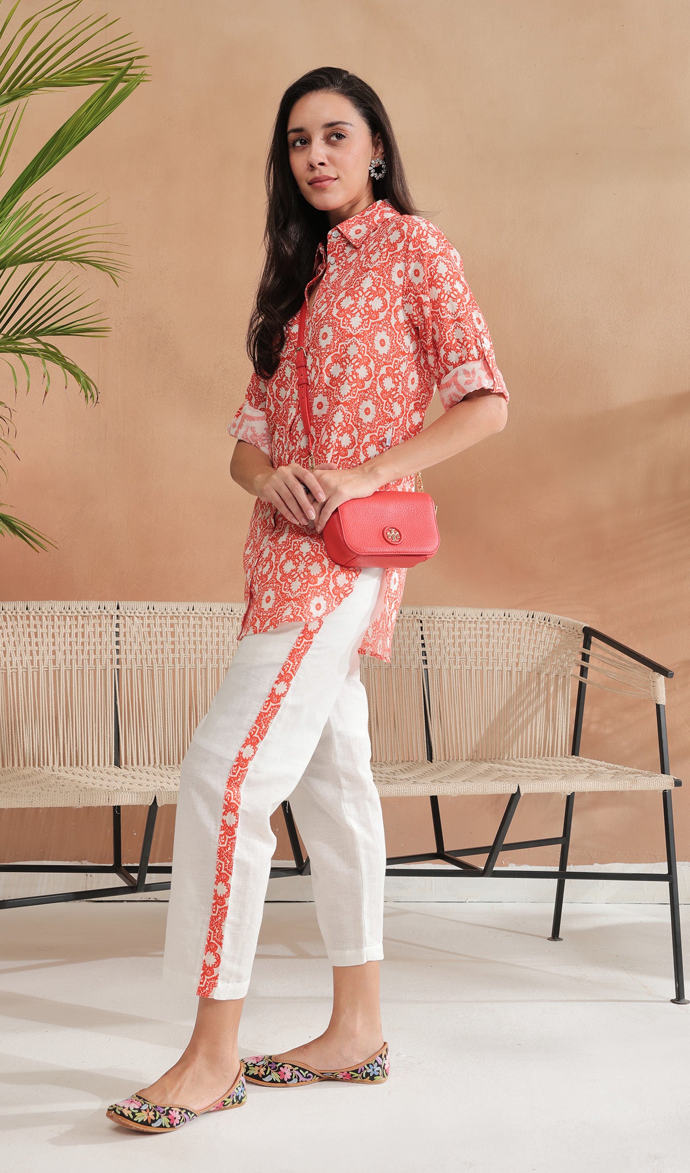 Dahlia Delight Orange Co-ord Set