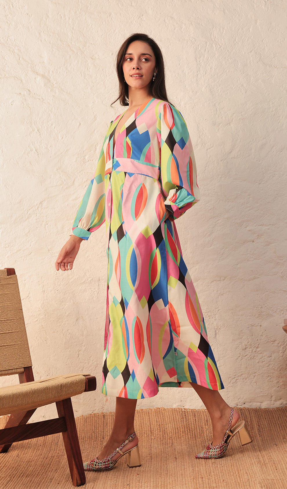 Vivid Vision Bora Midi Dress