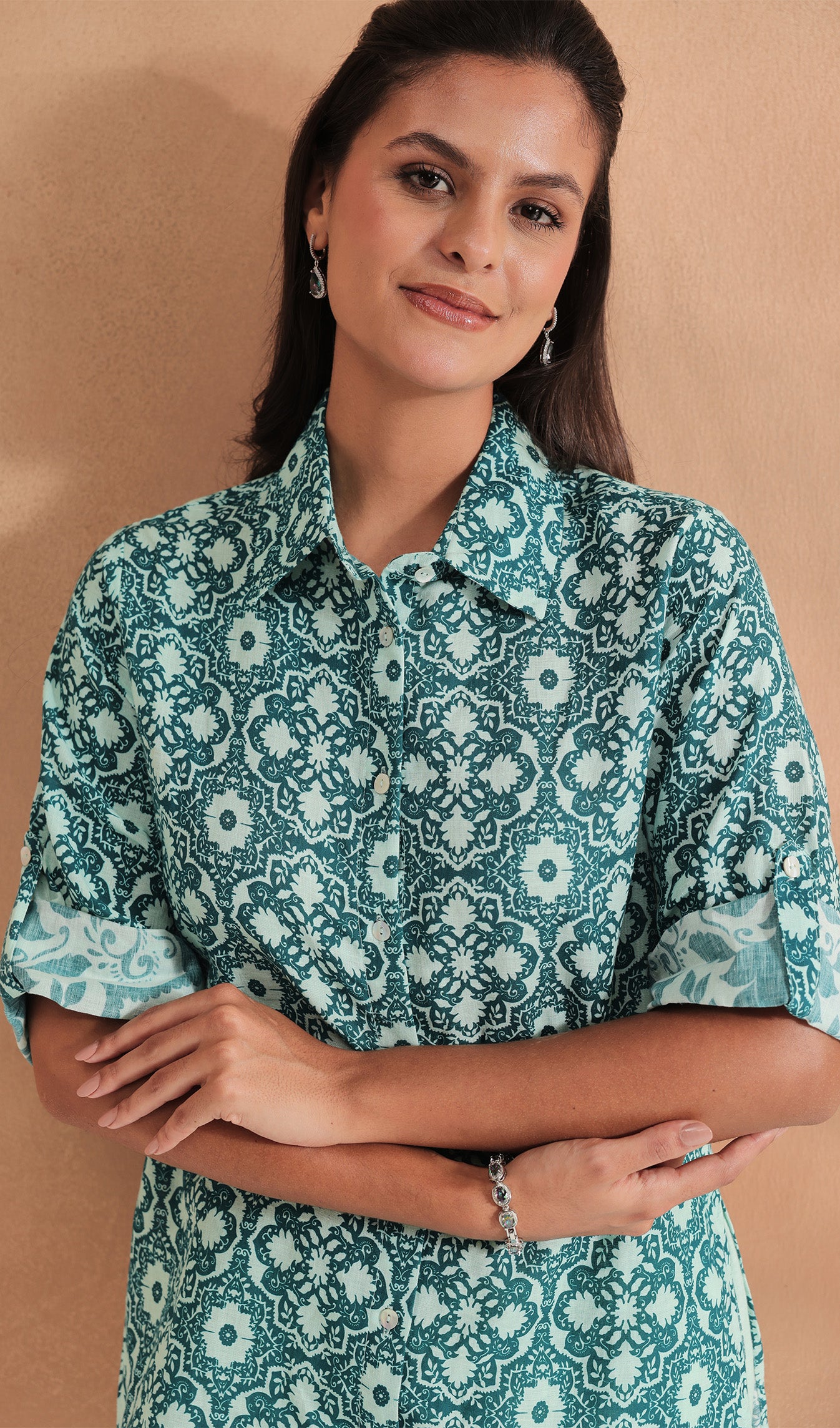 Dahlia Delight Mint Co-ord Set