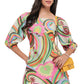 Swirl Lagoon Short Dress