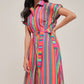 Corfu Colors Midi Shirt Dress
