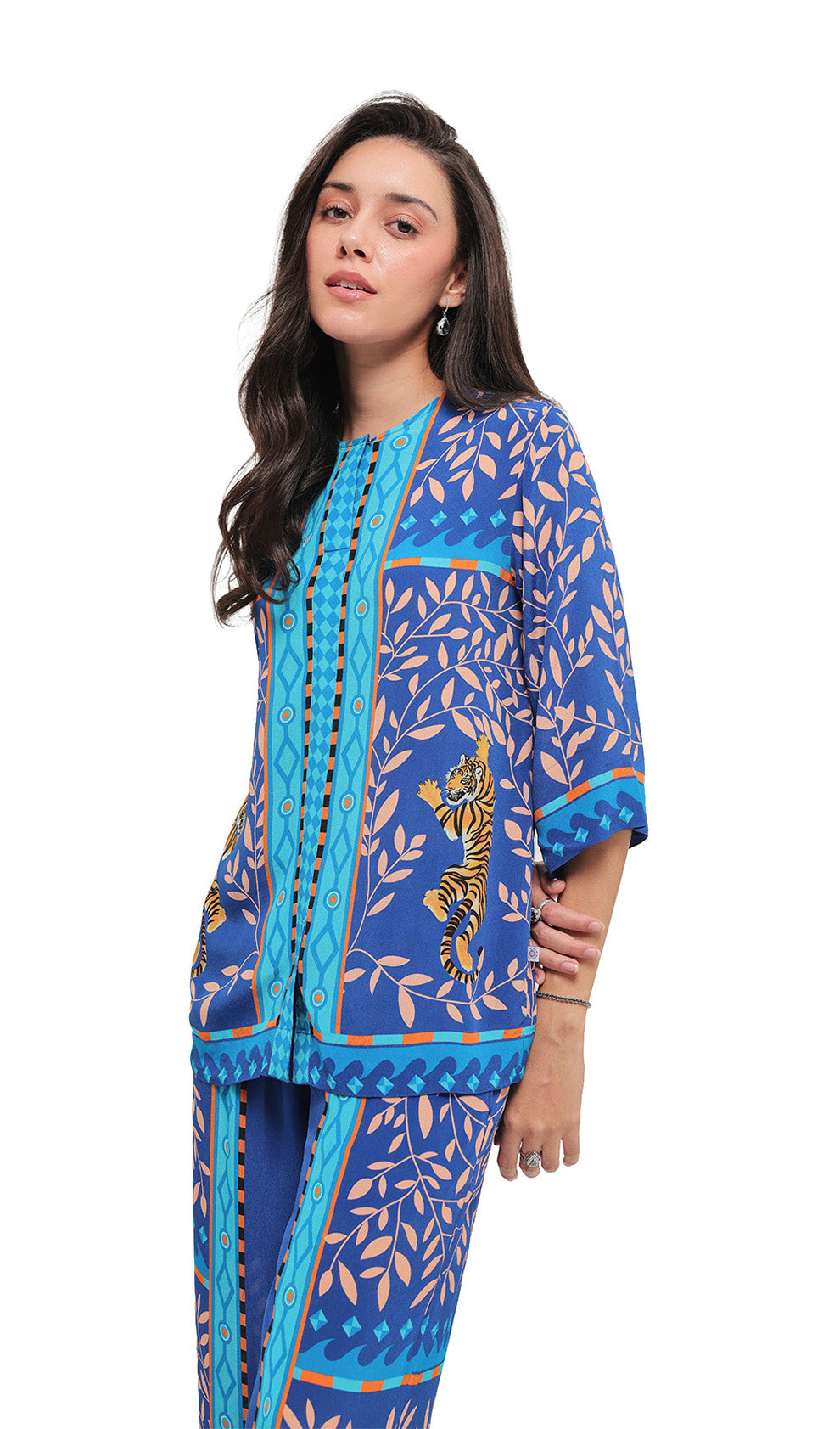 Gardenia Grace Blue Co-ord Set