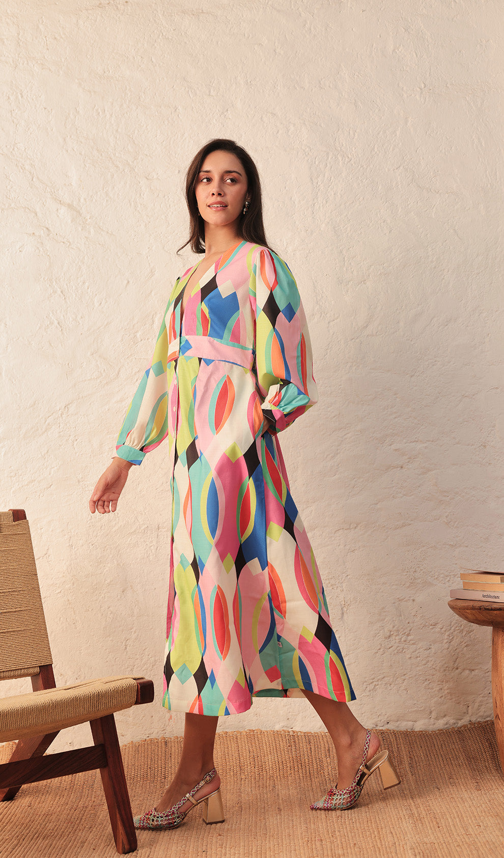 Vivid Vision Bora  Midi Dress