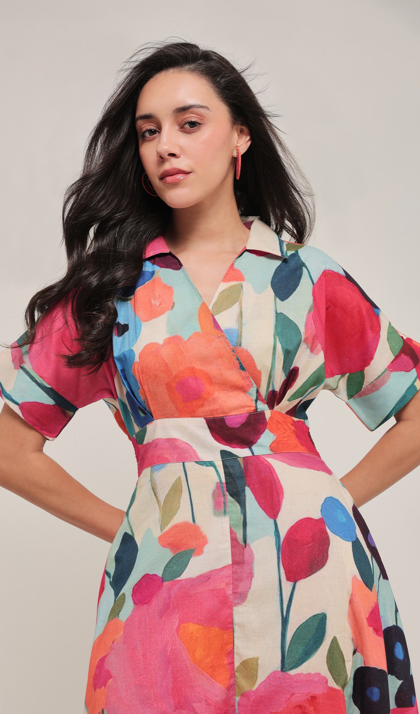 Garden Whril Midi Dress