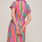 Corfu Colors Midi Shirt Dress