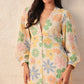 Colourful Petals Bora  Midi Dress