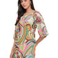 Swirl Lagoon Short Dress