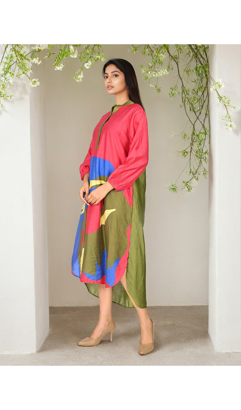 Freesia Flair Fuchsia Dress