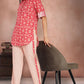 Dahlia Delight Red Co-ord Set