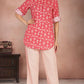 Dahlia Delight Red Co-ord Set