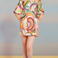 Swirl Lagoon Short Dress
