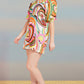 Swirl Lagoon Short Dress