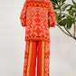 Gardenia Grace Orange Co-ord Set
