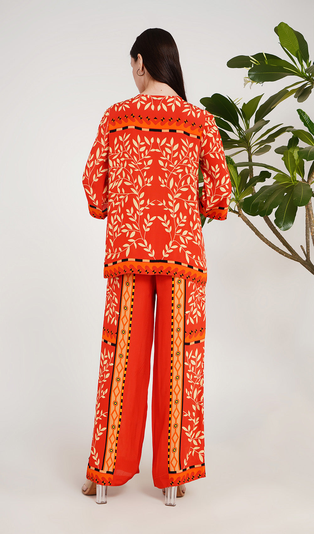 Gardenia Grace Orange Co-ord Set