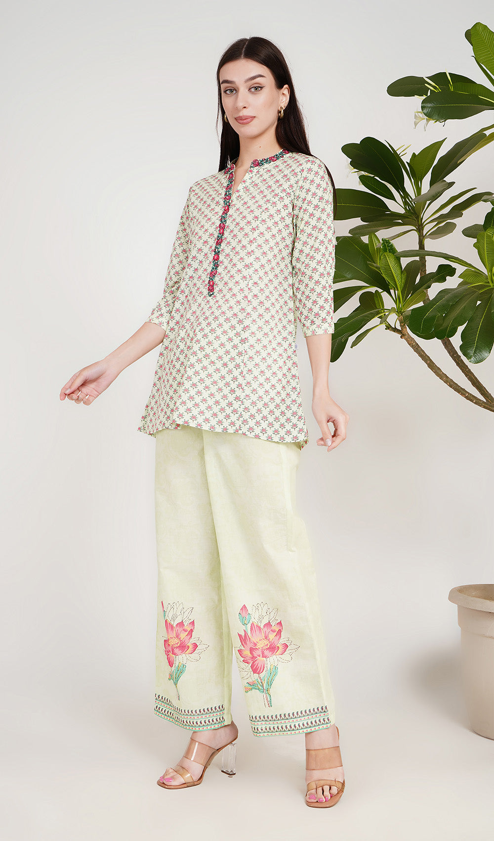 Lotus Light Honey Dew Kurta Set