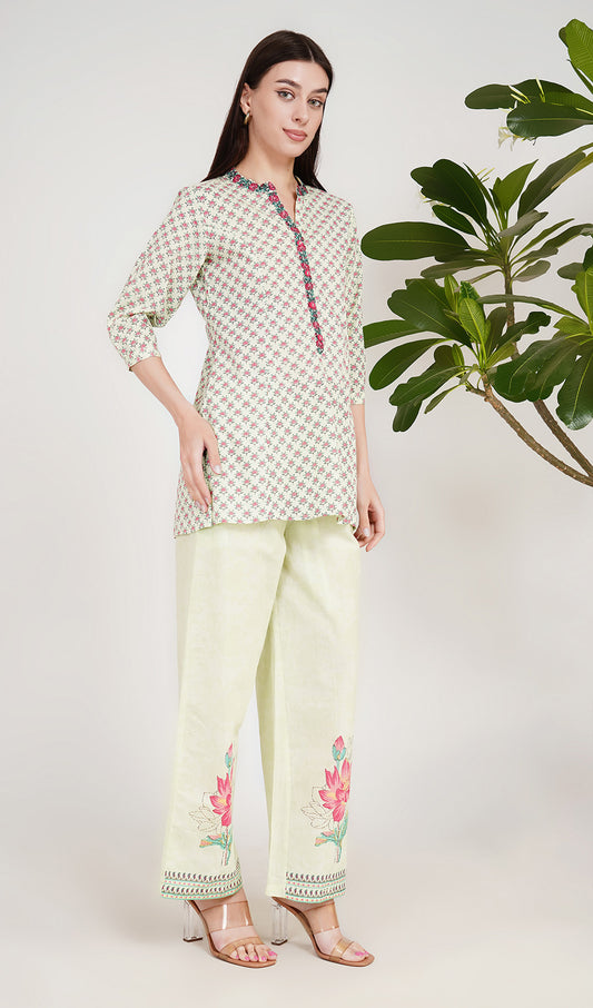 Lotus Light Honey Dew Kurta Set