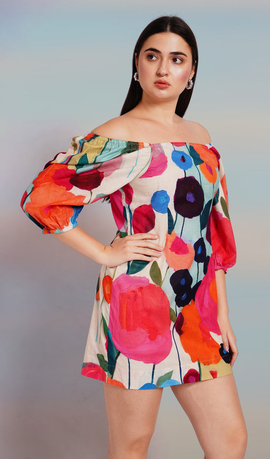 Garden Whril Short Dress
