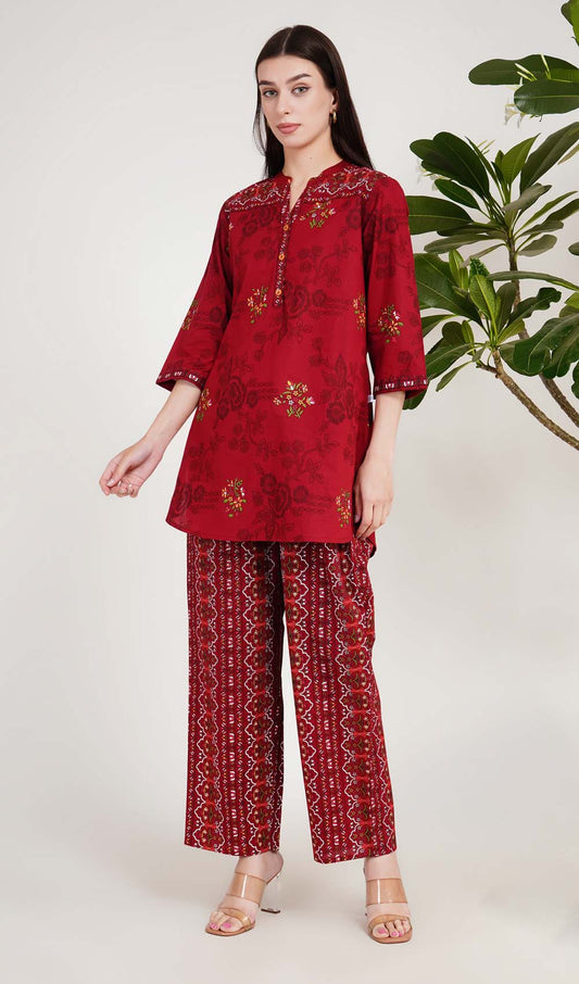 Birch Beauty Red Kurta Set