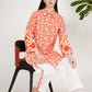 Dahlia Delight Orange Co-ord Set