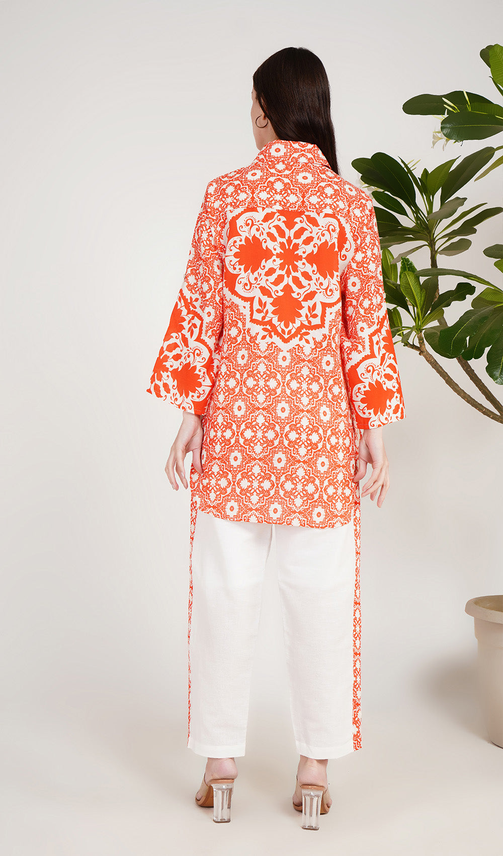 Dahlia Delight Orange Co-ord Set