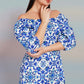 Marble Mosaic Short Dress
