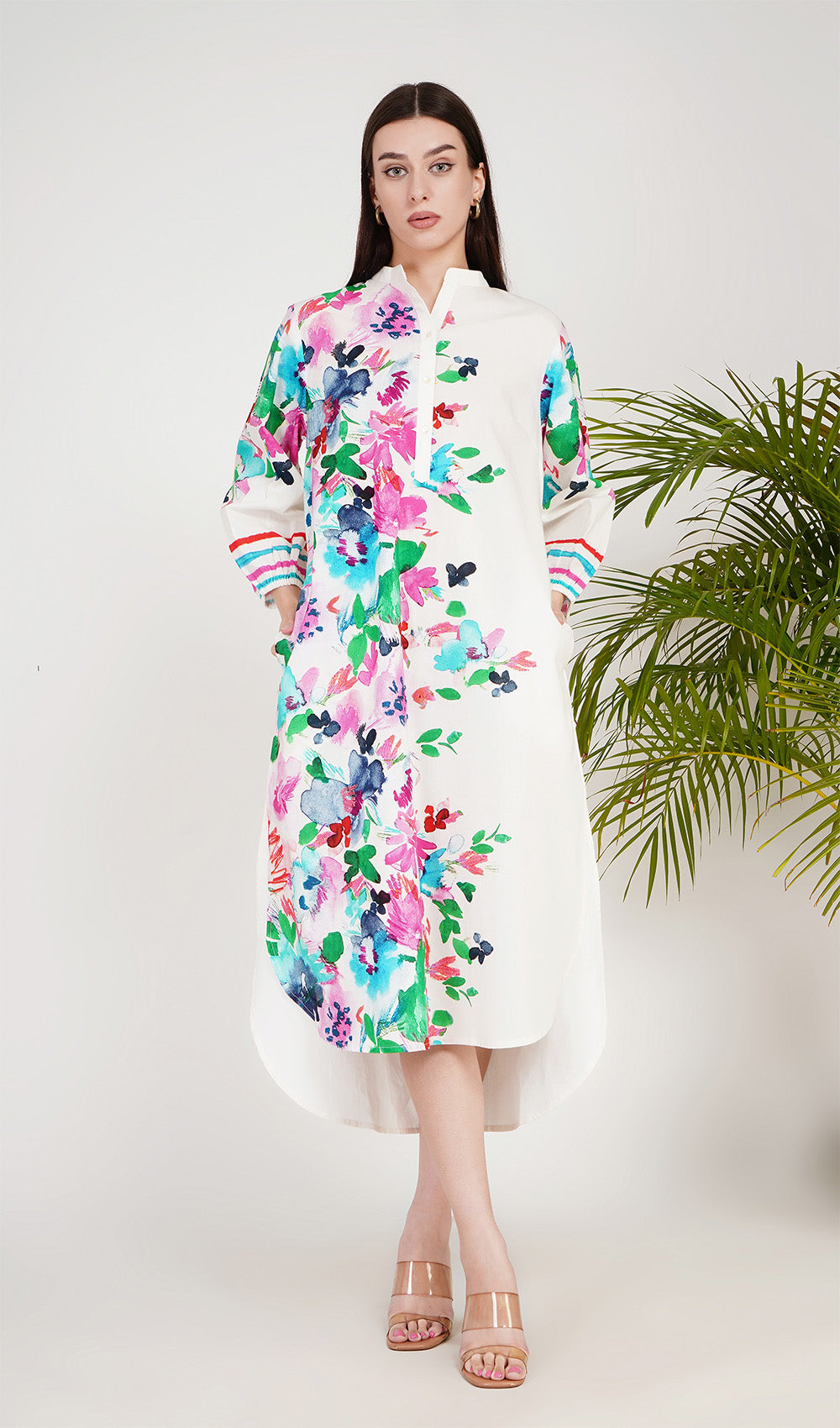 Elm Elegance White Dress