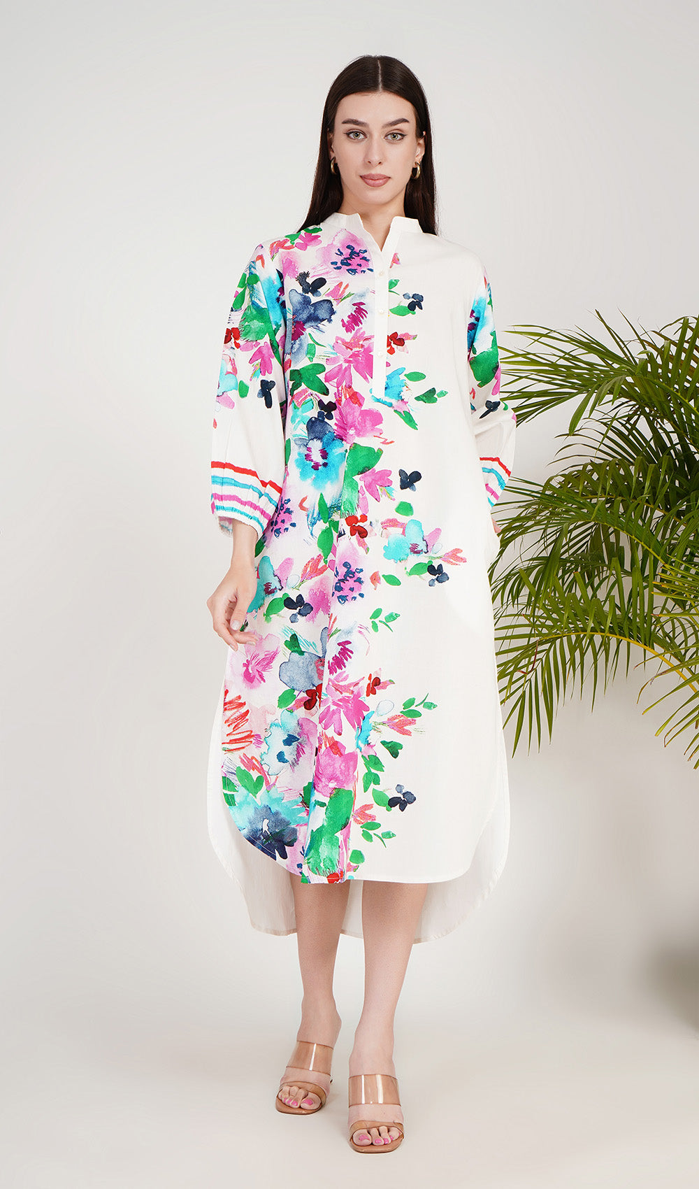 Elm Elegance White Dress