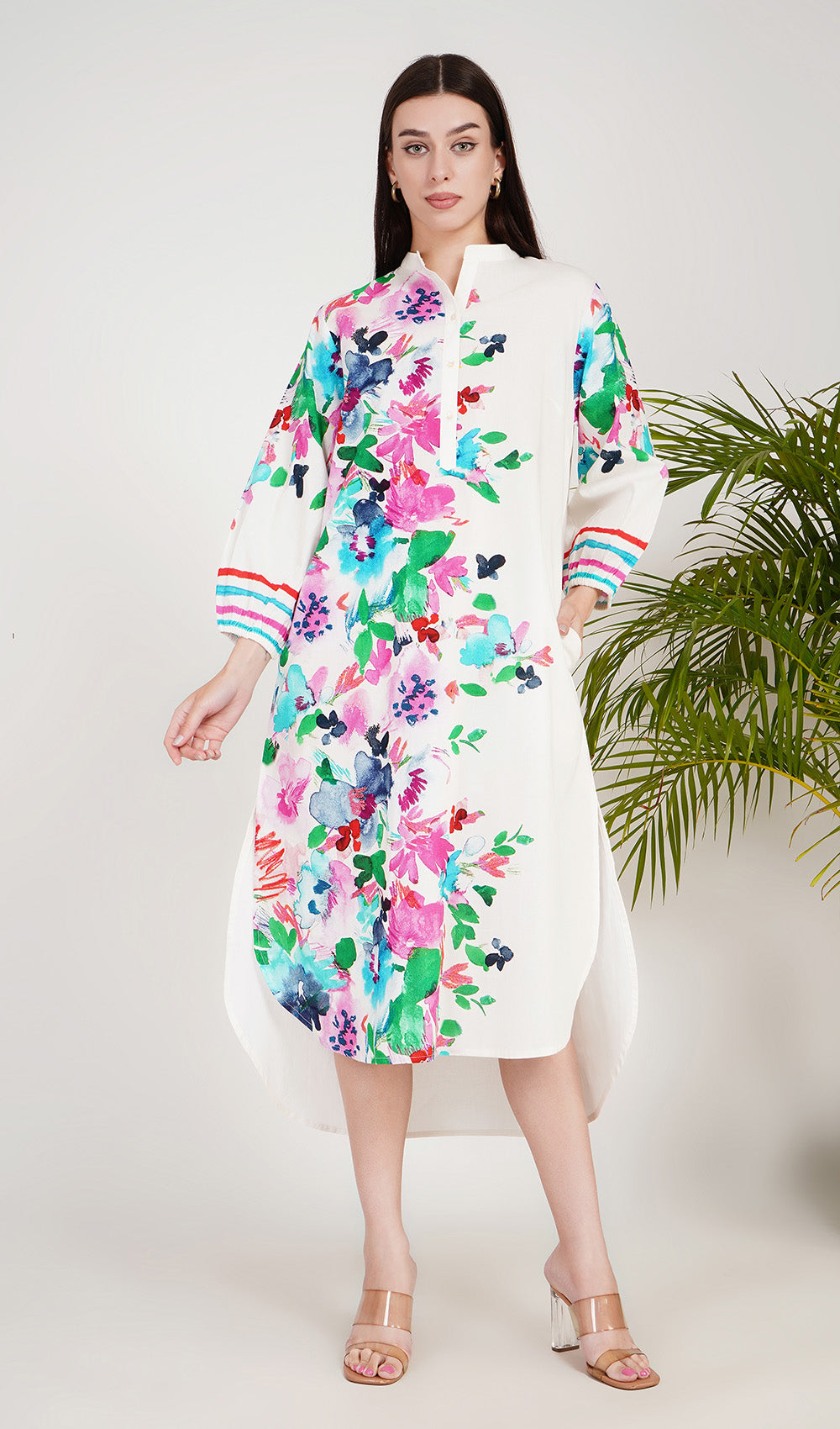 Elm Elegance White Dress