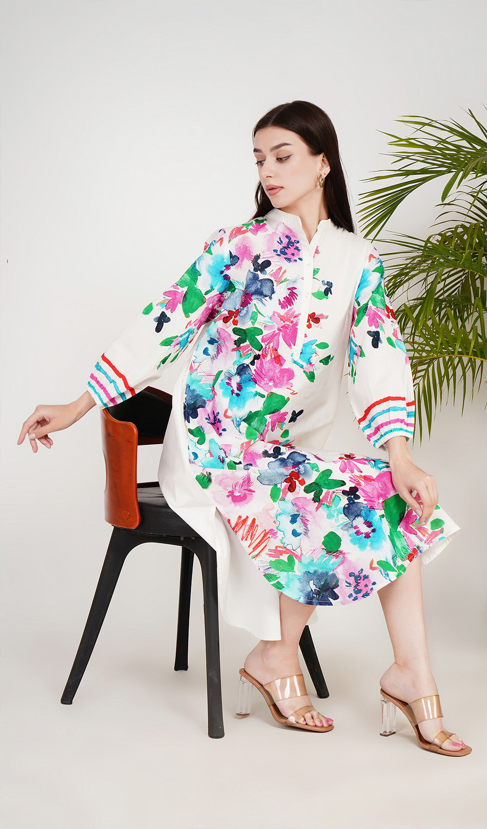 Elm Elegance White Dress
